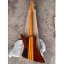 Custom 24 Frets Neck Thru Body Abalone Neck Inlay 8 Strings Electric Bass Guitar