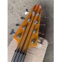 Custom 24 Frets Neck Thru Body Abalone Neck Inlay 8 Strings Electric Bass Guitar