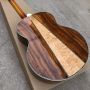 Custom 43 Inch Cherryburst Solid Spruce Top Abalone Inlays Maple and Koa Back Side Acoustic Guitar 