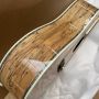 Custom Martin Clone 41 Inch Dreadnought D-45R Type Rotten Wood Acoustic Guitar with Abalone Inlays Rosewood Fingerboard