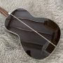 Custom OOO Slotted Head Acoustic Guitar 39 Inches Solid Top Fretboard Abalone Inlay Binding