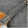 Custom 40 Inch OM45K Deluxe Cutaway Body Solid KOA Wood Acoustic Electric Guitar with Customized Pickguard and Umbrella Torch Logo