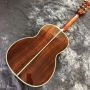 Custom OOO 5A Solid RoseWood Back Side Abalone Binding Acoustic Electric Guitar in Red