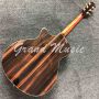 Custom 2023 New Solid Koa Top Acoustic Guitar with Ebony Fingerboard Sandalwood Back And Sides Abalone Binding