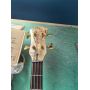 Custom Alembic Stanley Clarke Style 4 Strings Tree Burl Top Electric Bass Neck Thru Body Gold Part