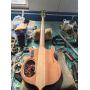 Custom Alembic Stanley Clarke Style 4 Strings Tree Burl Top Electric Bass Neck Thru Body Gold Part