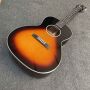 Custom 38 inch solid spruce top L body OO travel acoustic electric guitar silver tuner Gibson style 