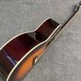 Custom 38 inch solid spruce top L body OO travel acoustic electric guitar silver tuner Gibson style 