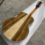 Custom Cherry burst Solid Spruce 43 Inch SJ200 Jumbo Acoustic Guitar Abalone Maple and Koa Back Side Gibson Style