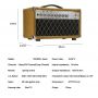 Custom Grand AMP Odr Overdrive Reverb 20W Preamp 12ax7/3 Power Tubes EL84/2 Jj Tubes