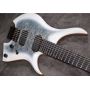 Custom Fanned Frets 7 Strings Headless Electric Guitar White Color Satin Finishing Eye Poplar with 5-ply Roasted Maple Neck
