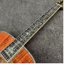 Left Handed D Body Solid Koa Top Acoustic Guitar with KOA Wood Back Side Abalone Binding Life Tree Inlay Deluxe KOA Guitar OEM