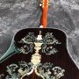 Custom Martin Style Deluxe D-100AA All Solid Wood 41 Inch D Type Spruce Acoustic Guitar Abalone Inlay Solid Rosewood Back Side
