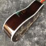 Custom Martin Style Deluxe D-100AA All Solid Wood 41 Inch D Type Spruce Acoustic Guitar Abalone Inlay Solid Rosewood Back Side