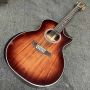 Custom Solid Koa Back Sides 12 Strings Cutaway K24ce Taylor Style Acoustic Guitar
