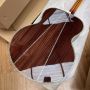 Custom Gibson Style Crown Monarch Type Sunburst Color SJ200 ALL Solid Wood Jumbo Acoustic Guitar