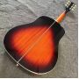 Custom Mahogany Body Gibson Style J-160CE Sunburst Acoustic Guitar, Solid Spruce Top