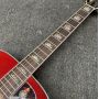 Custom Flamed Maple Back Side 43 Inch SJ200 Jumbo Acoustic Guitar in Cherryburst
