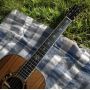 Custom Natural Solid Koa Wood Dreadnought Acoustic Guitar