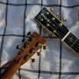Custom Natural Solid Koa Wood Dreadnought Acoustic Guitar