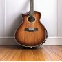 Custom 12 Strings Lefy Handed KOA Acoustic Guitar with Double B1G Soundhole Pickup, Lefty K24CE Acoustic Guitar, Guitar OEM