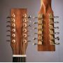 Custom 12 Strings Lefy Handed KOA Acoustic Guitar with Double B1G Soundhole Pickup, Lefty K24CE Acoustic Guitar, Guitar OEM