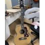 Custom 43 INCH SJ200 JUMBO SOLID Back Side Acoustic Electric Guitar Abalone Binding