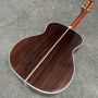 Custom OM Body Solid Rosewood Back Side Acoustic Guitar in Yellow Painting