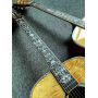 Custom Gold Phoebe Handcrafted All-Solid Dreadnought Acoustic Guitar