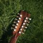Custom Oversized 12 Strings Electric Acoustic Guitar, Solid Rosewood Back Side, Sunburst Color