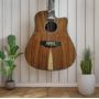 Custom 12 Strings Dreadnought Cutaway All Solid Koa Wood Handmade Deluxe Acoustic Electric Guitar
