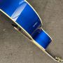 Custom Gibson SJ200 Style 43 Inch Flamed Maple Back Side Jumbo Acoustic Guitar in Blue