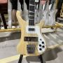 Custom 4 Strings Rickenbacker Style 4003 Bass Natural Color High Quality Guitarra Chrome Hardware
