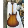 Custom Rickenbacker Style 4 Strings Neck Through Body Electric Bass in Sunburst, Ricken Bass, Accept Bass OEM