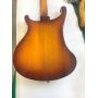 Custom Rickenbacker Style 4 Strings Neck Through Body Electric Bass in Sunburst, Ricken Bass, Accept Bass OEM