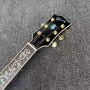 Custom Gibson Style 6 Strings Flamed Maple Back Side 43 Inch Jumbo Acoustic Guitar Life Tree Inlay in Cherry Sunburst