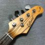 Custom Solid Burl Top 4 Strings Electric Bass Guitar