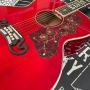 Custom Jumbo GB Gibson EP Elvis Presley Style Acoustic Guitar in Red Fingerboard Rosewood