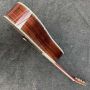 Custom Deluxe Lefty D Body Solid Rosewood Back Side Acoustic Guitar