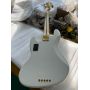 Custom Fender Style 5 Strings Electric Guitar Bass with Maple Neck and Fingerboard, Active Pickup, Gold Hardware
