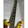 Custom Burny Mockingbird MG-145S HY Hide X Electric Guitar Yellow Heart w/ Sustainer, Japan Fernandes